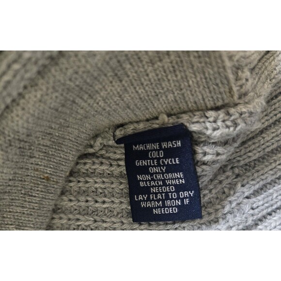 Chaps Women's Gray Cotton Toggle Front Cardigan Sweater Size medium - Picture 4 of 4